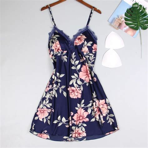 Us Sexy Women Lingerie Teddy Babydoll Sleepwear Printed Nightgown Slip Dress Set Ebay