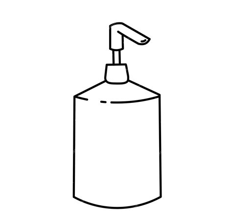 Premium Vector A Simple Drawing Of A Liquid Soap Dispenser