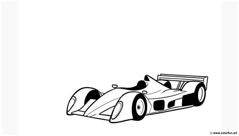 Coloriage D Une Voiture De Course Rapide T L Charger Ou Imprimer