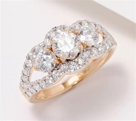 Fire Light Lab Grown Diamond Royally Round Cut 1 50cttw Ring 14K Gold