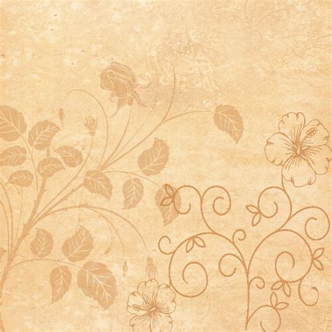 Vintage Floral Scrapbook Paper Design Free Printable Papercraft Templates