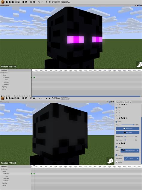 Changing the eyes of Enderman's skin into black makes the whole face ...