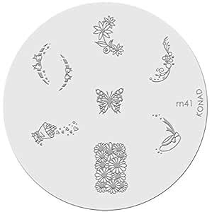 Amazon Konad Stamping Nail Art Image Plate M Beauty