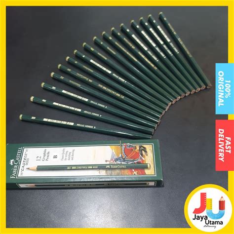 Pensil Faber Castell 9000 6H H F Hb B 2B 3B 8B Shopee Indonesia