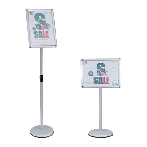 Buy Sczs Floor Sign Stand Adjustable Pedestal Sign Holder Stand Poster