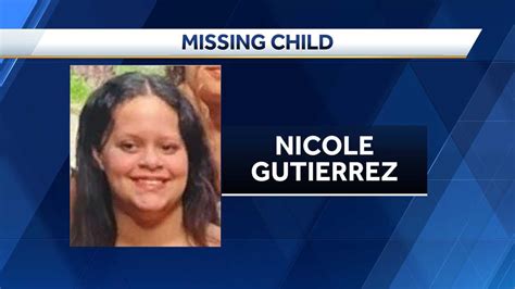 Nicole Gutierrez Missing Child Alert For 12 Year Old Florida Girl