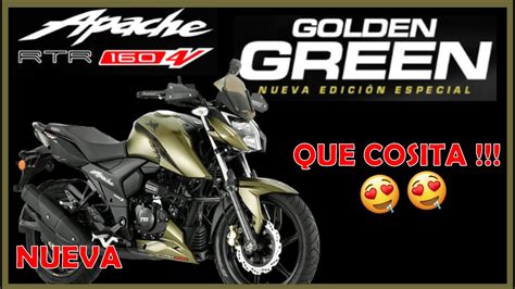 Tvs Apache V Edici N Especial Golden Green