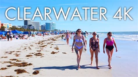 Clearwater Beach Florida Spring Walking Tour 4k Youtube