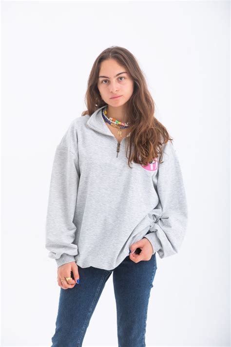 FYI zip-up jumper in grey | Shop Online From Dresscode in Egypt