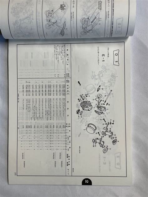 B023 HONDA CHALY CF50 CF70 82y USED PARTS LIST 6ed 1982 95y JAPAN