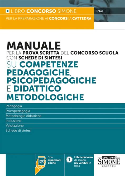 Manuale Per La Prova Scritta Concorso Scuola Edizioni Simone