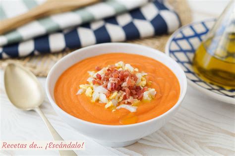 Salmorejo cordobés en Thermomix Receta tradicional muy fácil Recetas