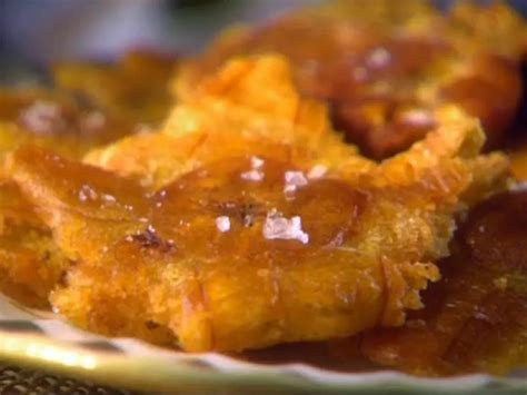 Twice Fried And Mashed Green Plantains Tostones Recipe Chef S