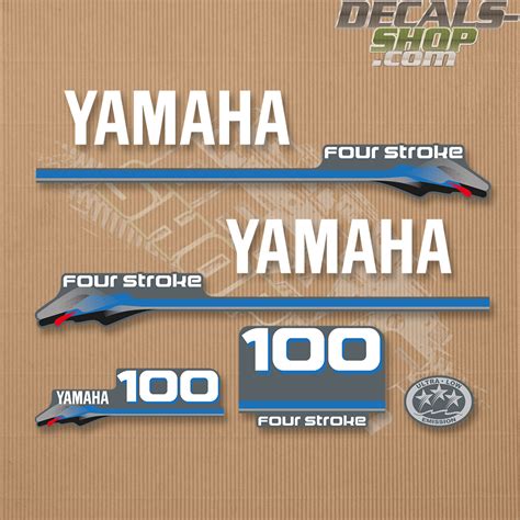 Yamaha 100HP Four Stroke 2000 Outboard Decal Kit