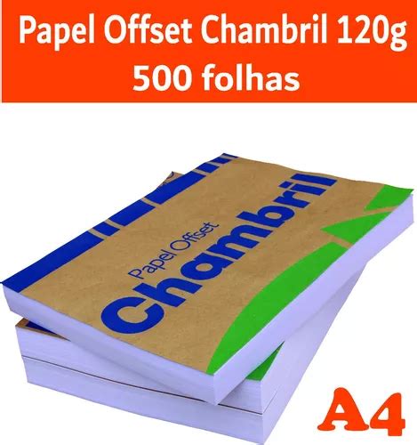 Papel Offset Chambril G A Folhas Mercadolivre