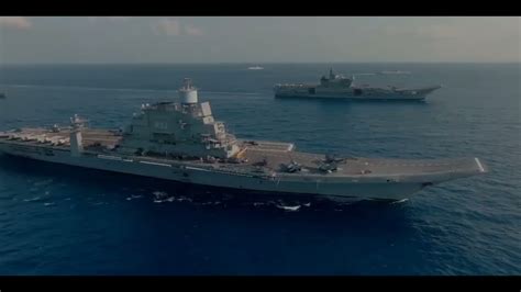 INS Vikrant And INS Vikramaditya Exercise Together At Sea For The First