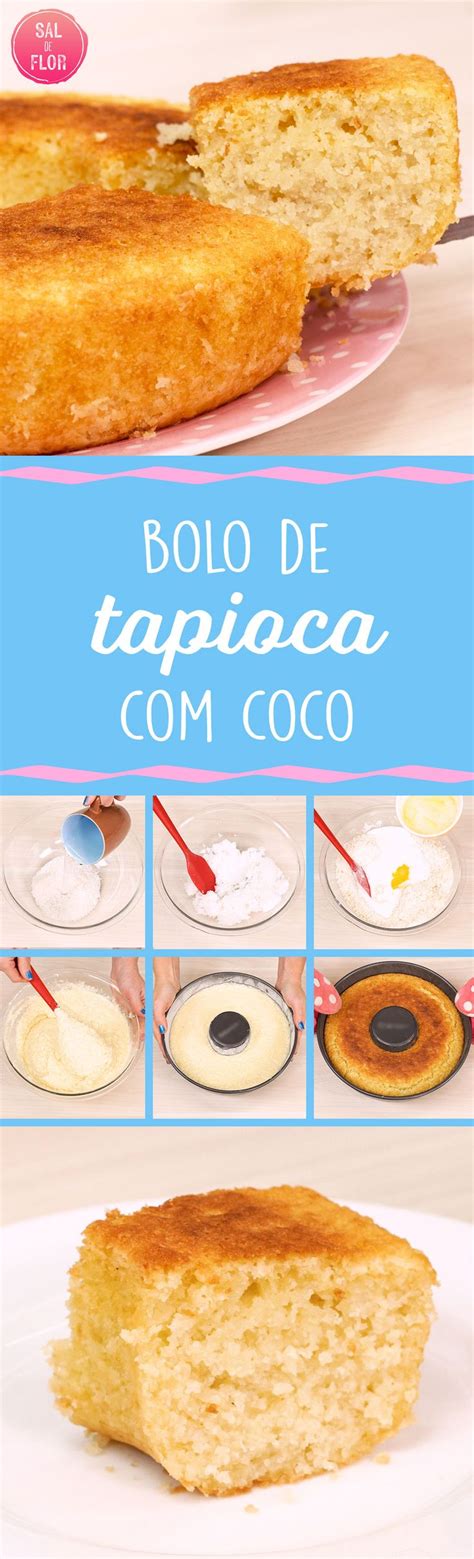 Bolo De Tapioca Coco Sem Forno Sal De Flor