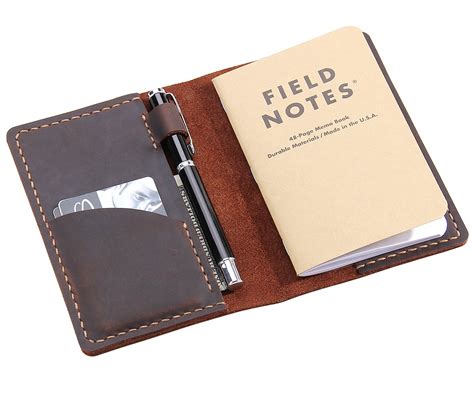 Leather Journal Cover For Field Notes Notebook Cover For Moleskine