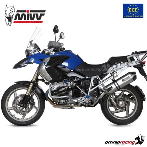 Mivv Exhaust Slip On Speed Edge Approved Steel Bmw R1200gs 2004 2007