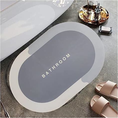 Banyo Paspas S Per Su Emici Kaymaz Tabanl Paspas Banyo Paspas Oval