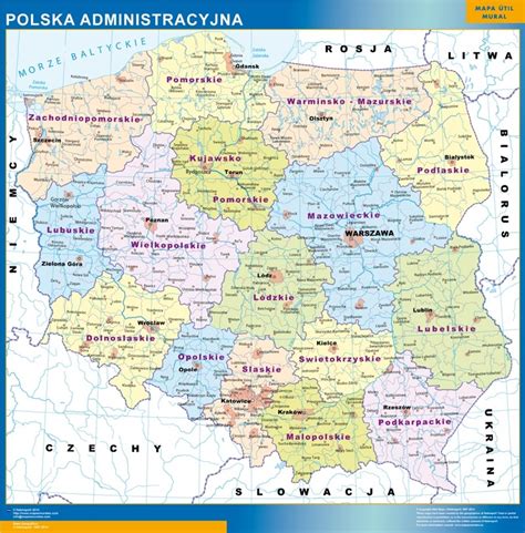 Magnetic Map Poland Vector World Maps