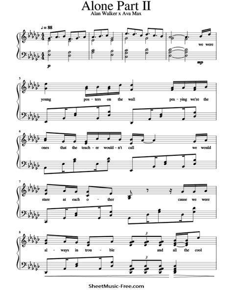 Alan Walker Sheet Music - ♪ SHEETMUSIC-FREE.COM