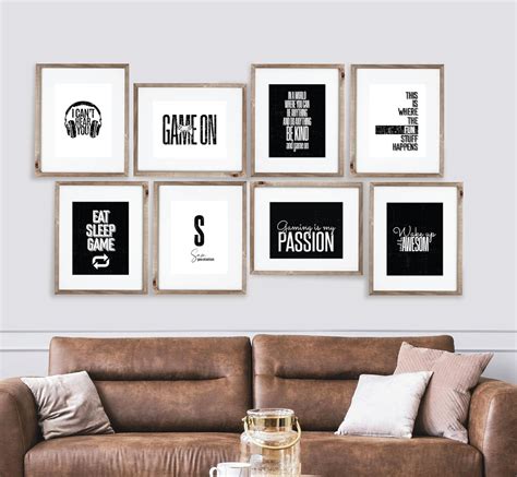 20 Gamer Wall Art Set Gamer Printable Poster Gamer Decor - Etsy