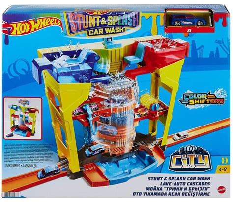 Mattel Set De Joaca Hot Wheels Stunt Splash Spalatorie Auto Masinute Preturi