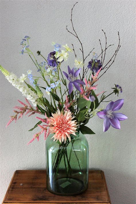 Kunstbloemen Zijden Boeket Veldboeket Zomers Geplukt Cm Hoog