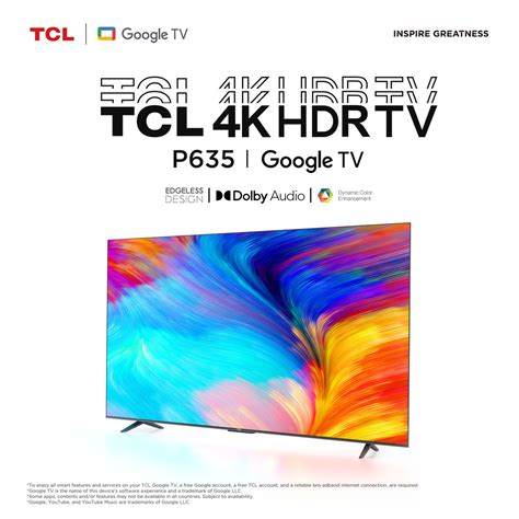 Ripley - TELEVISOR SMART TV TCL 4K ULTRA HD 43" 43P635 GOOGLE TV