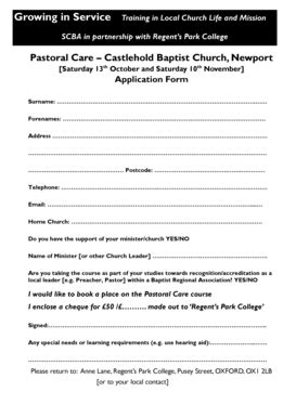 Fillable Online Rpc Ox Ac IOW Application Form Pastoral Care Pdf