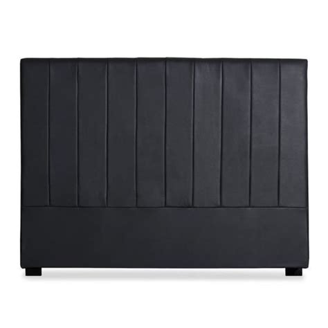 T Te De Lit Mabel Cm Simili P U Noir Cdiscount Maison