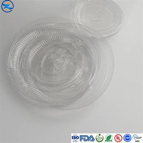 Customize Glossy Clear Pet Cup Food Grade Pet China Pet Rigid Film