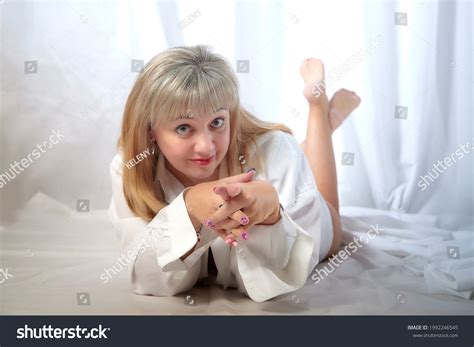 Beautiful Female Model Blonde Long Hair Stock Photo Shutterstock