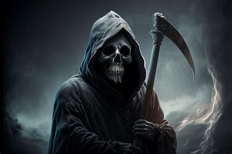 Premium Photo Grim Reaper Generative Ai Illustration