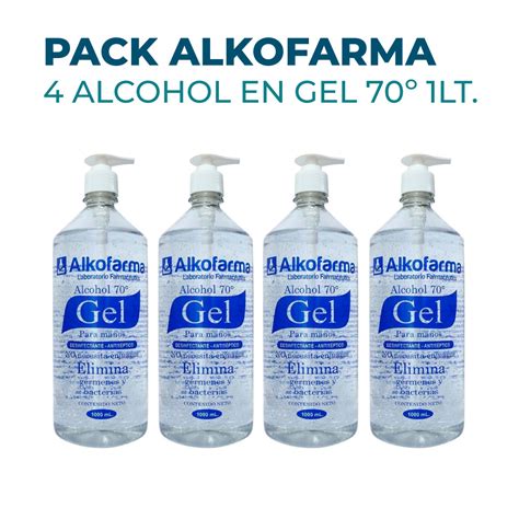 Alcohol En Gel Alkofarma Pack De 4 Litros NFE Care