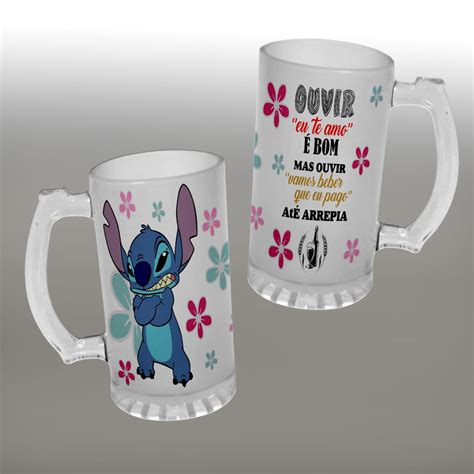 Nica Arte Stitch Caneca Chope Ana Melim Studio Art