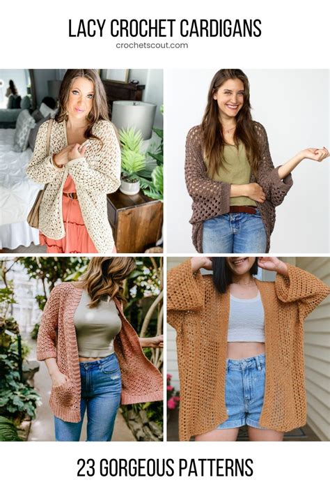 Lacy Crochet Cardigans 20 Free Patterns Crochet Scout