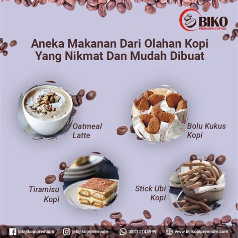 Aneka Makanan Dari Olahan Kopi Yang Nikmat Dan Mudah Dibuat Biko Kopi