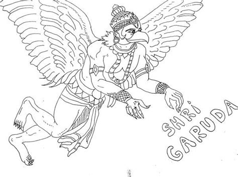 Garuda Sketches Cute Drawings Folk Art Painting