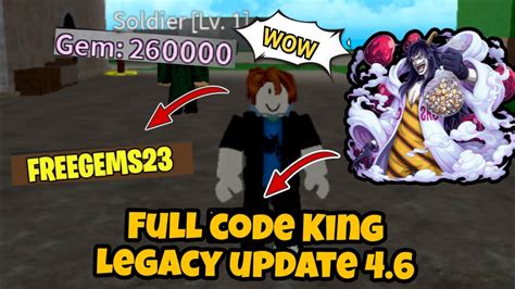 King Legacy Tổng hợp full code còn xử dụng được trong king legacy