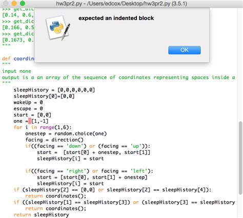 List Python Expected An Indented Block Outside For Loop Stack Overflow