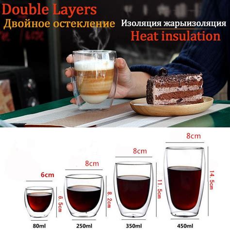 Buy Ml Handmade Heat Resistant Double Wall Glass Kungfu