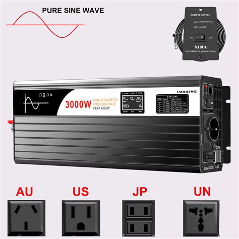 Inverter A Onda Sinusoidale Pura 3000W Nuovo DC Car Solar Power