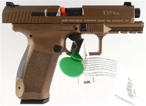 At Auction Canik Tp9da Burnt Bronze 9mm Semi Auto Pistol Nib