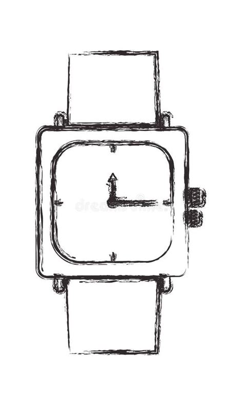Rel gio De Pulso Masculino cone Isolado Ilustração do Vetor