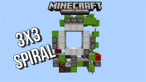 Minecrafts Easiest Redstone Door Tutorial 3x3 Door Youtube