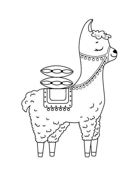 Dibujos De Alpaca Para Colorear Dibujos Online