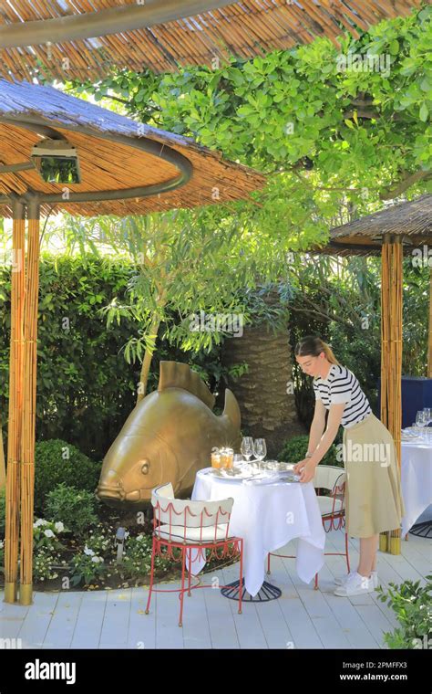 Frankreich Var Saint Tropez Dior des Lices Café Restaurant des Dior