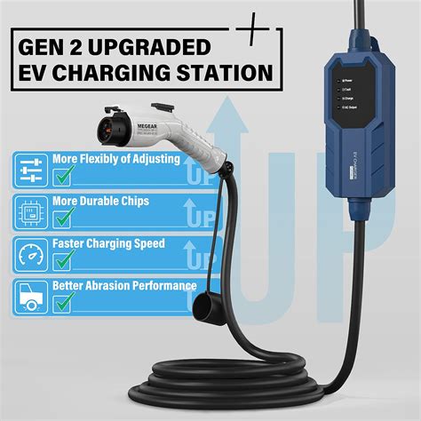 MEGEAR 2021 Gen2 Updated Version Level 1 EV Charger 110V 16A 25ft